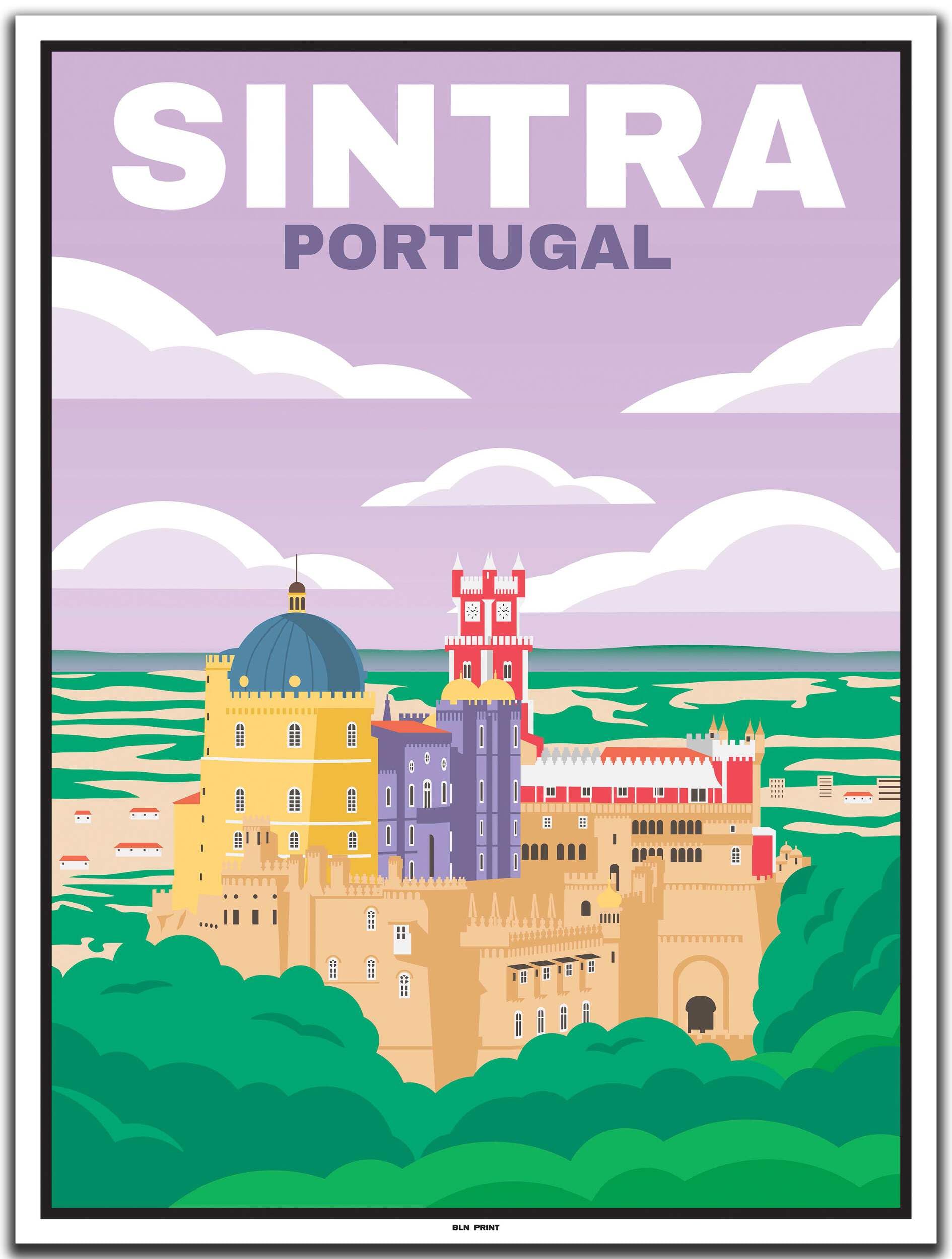 BLN PRINT Sintra (1) – plakat podróżny w stylu vintage