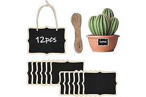 Chalkboard Tags for Baskets, Hanging Mini Chalkboard Signs with String for Easy Organization and Decoration