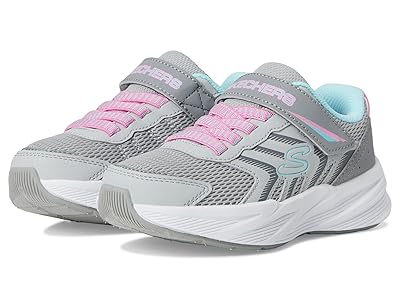 SKECHERS KIDS Microspec Tread 303642L (Little Kid/Big Kid) Girls Shoes Grey/Multi : 2 Little Kid M, Synthetic/Textile