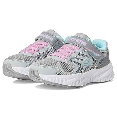 SKECHERS KIDS Microspec Tread 303642L (Little Kid/Big Kid) Girls Shoes Grey/Multi
