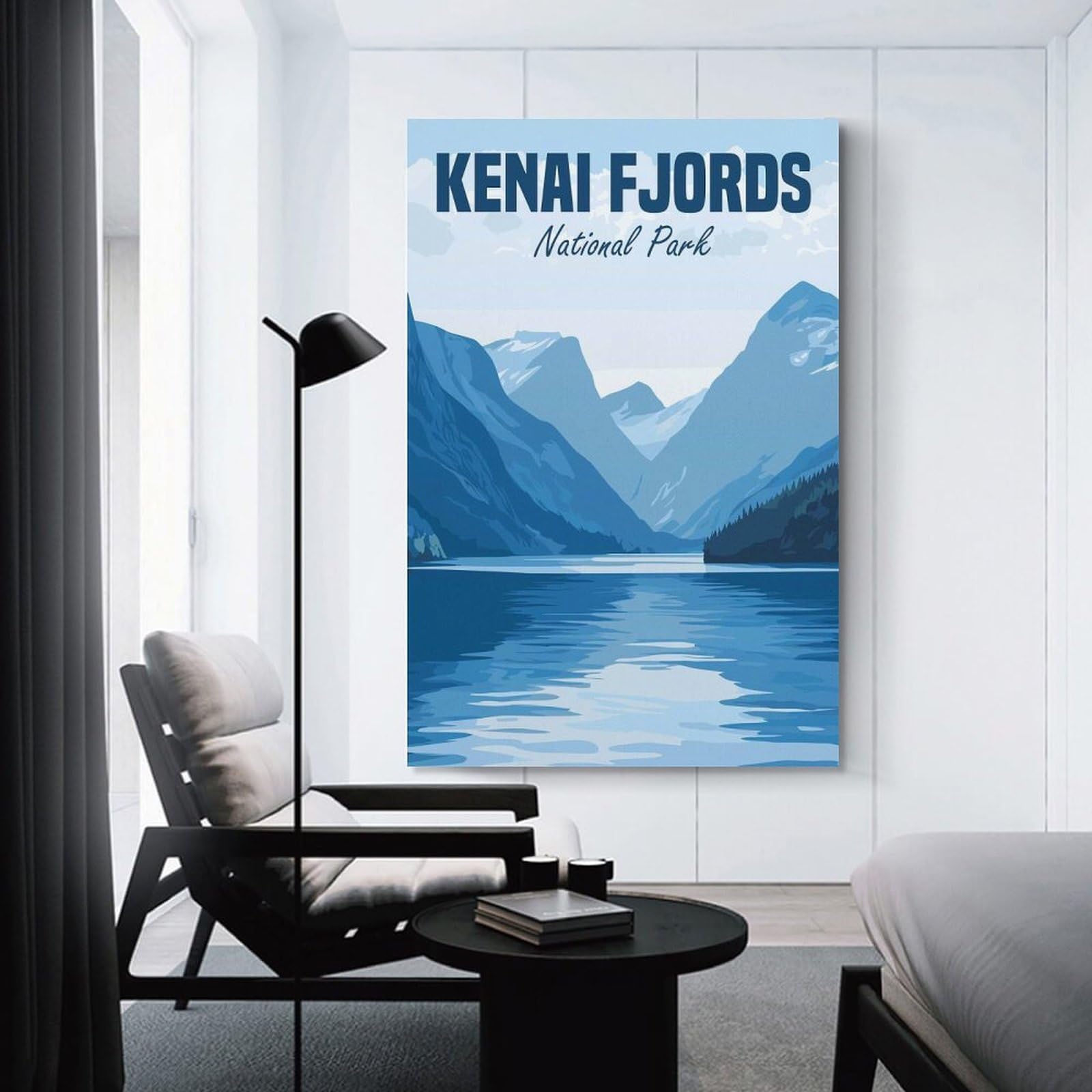 Junmoney Kenai Fjords National Park (2) Wall Art Print, 24x36inch(60x90cm), for Workspace Walls, Study Corners Or Bedrooms, A Smart Decor Choice for Study Walls