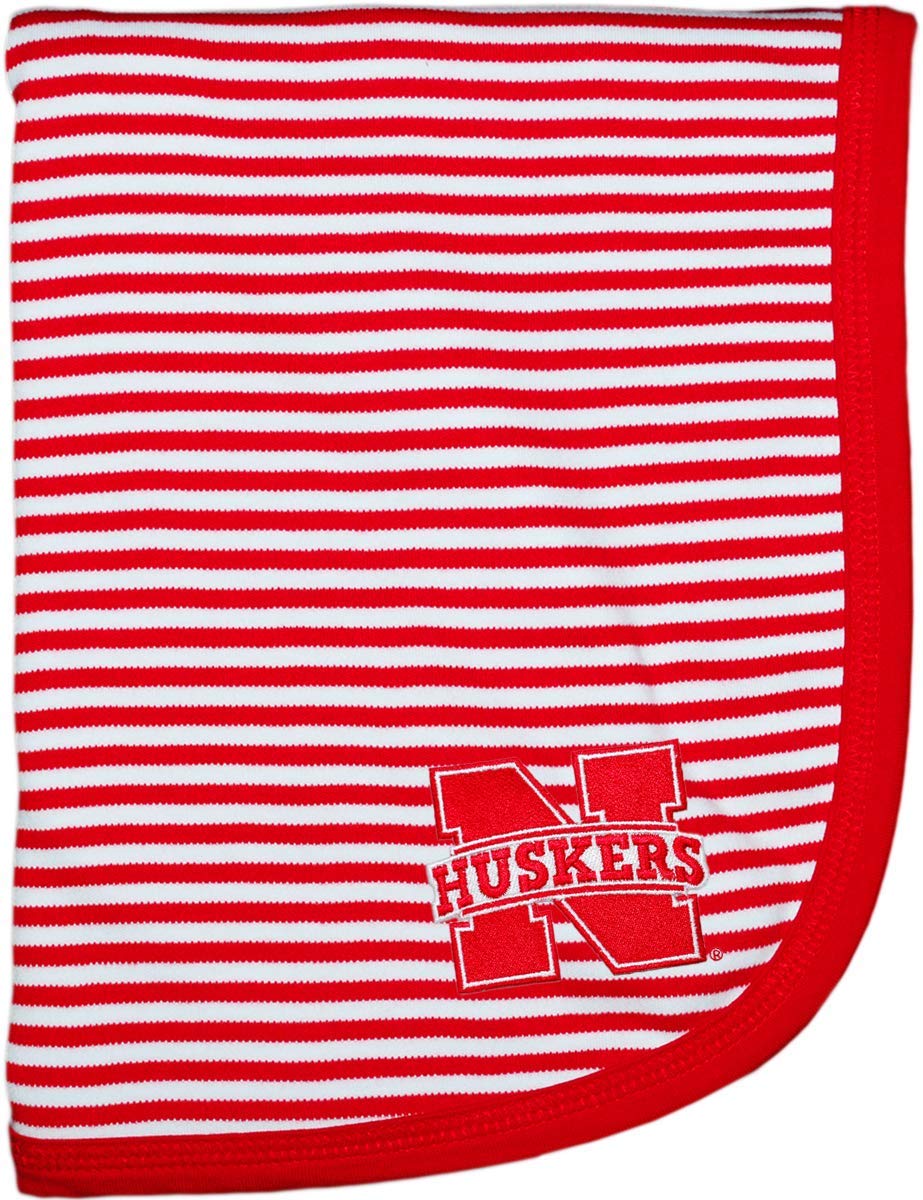 Creative Knitwear Nebraska Huskers Striped Baby and Toddler Blanket