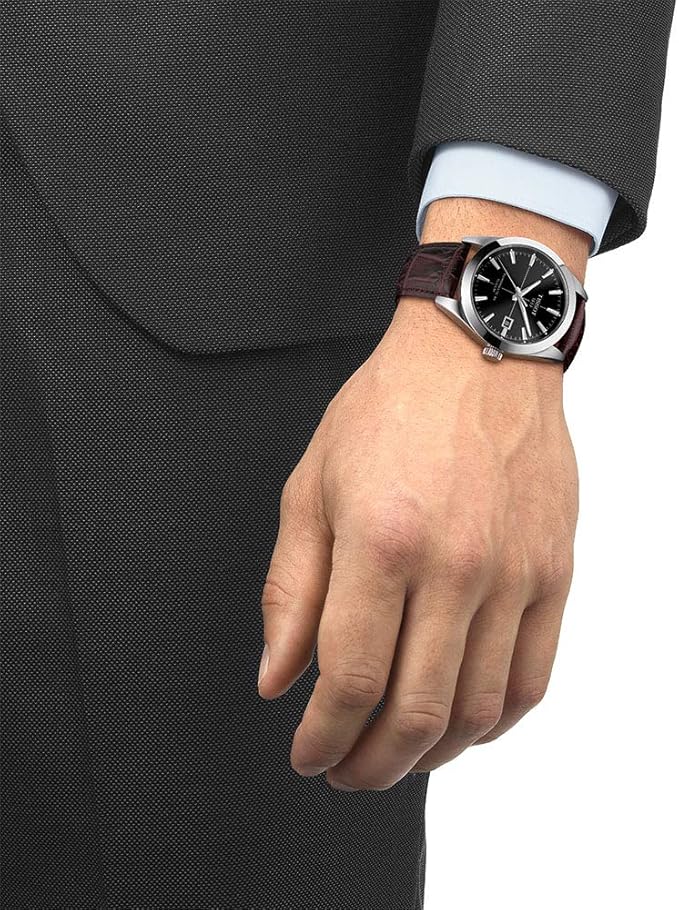 Amazon.com: Tissot mens Gentleman Auto Stainless Steel Dress Watch Brown  T1274071605101 : Clothing, Shoes \u0026 Jewelry