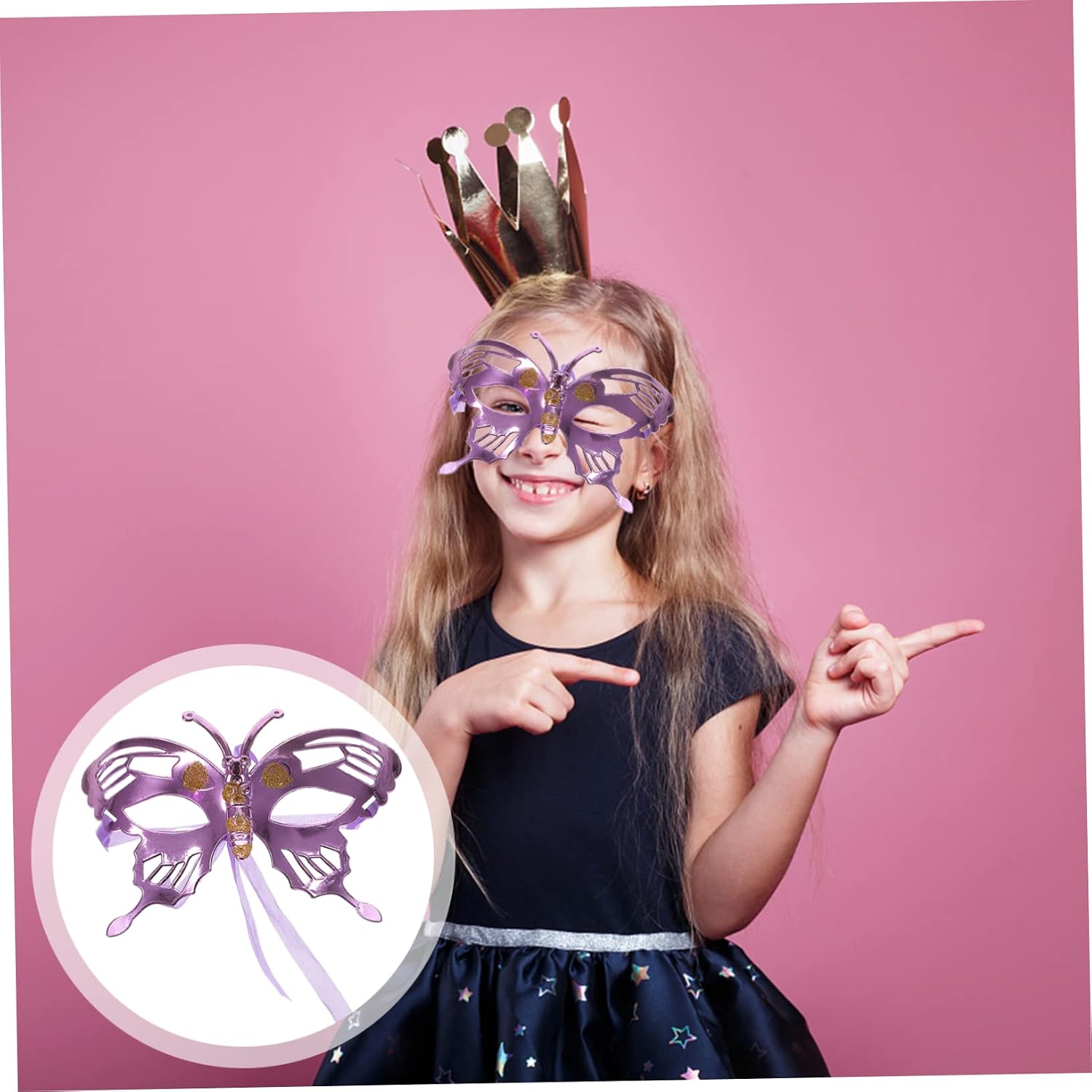 4pcs Butterfly Party Mask Masquerade Ball Women Mask Prop Halloween Season