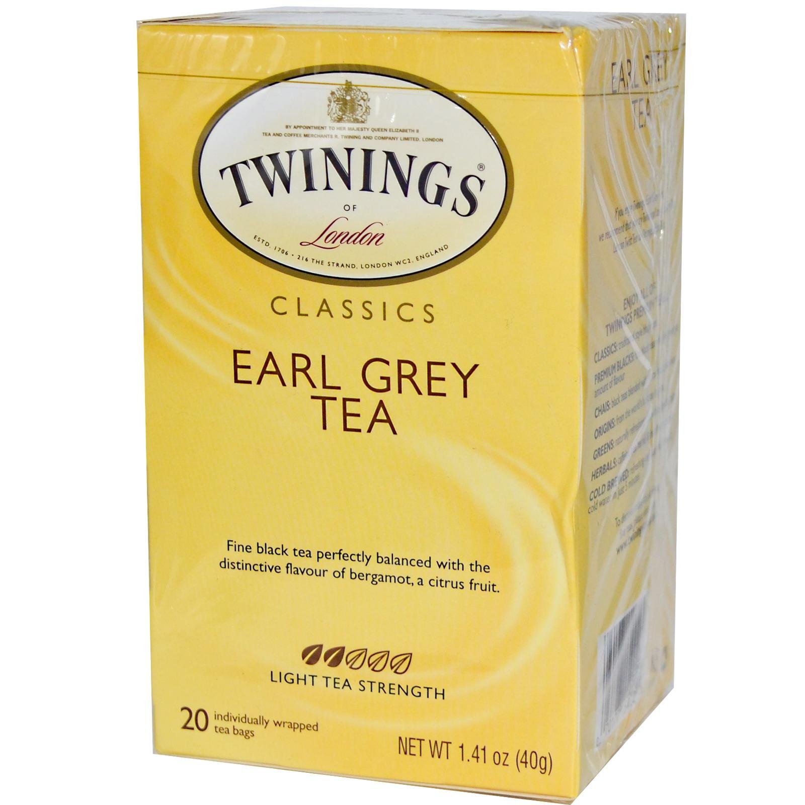 Amazon.com : Twinings Classic Earl Grey Tea, 20 Count : Grocery