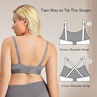 Vista 5 de Momcozy Hands Free Pumping Bra, Adjustable Breast-Pumps Holding and Nursing Bra, Pumping & Nursing Bra in One