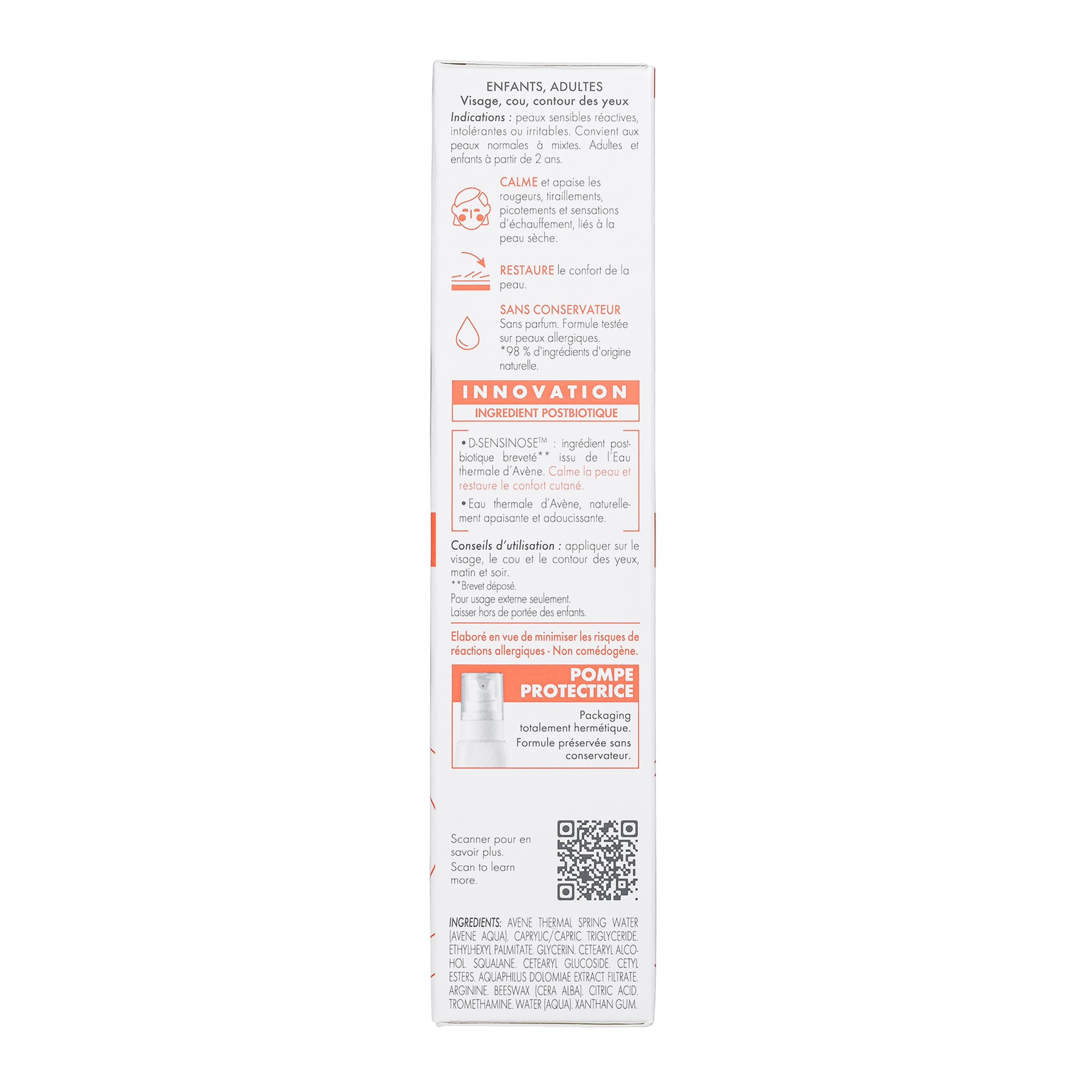 AVENE Tolerance Control Creme, 40 ml Kremowa