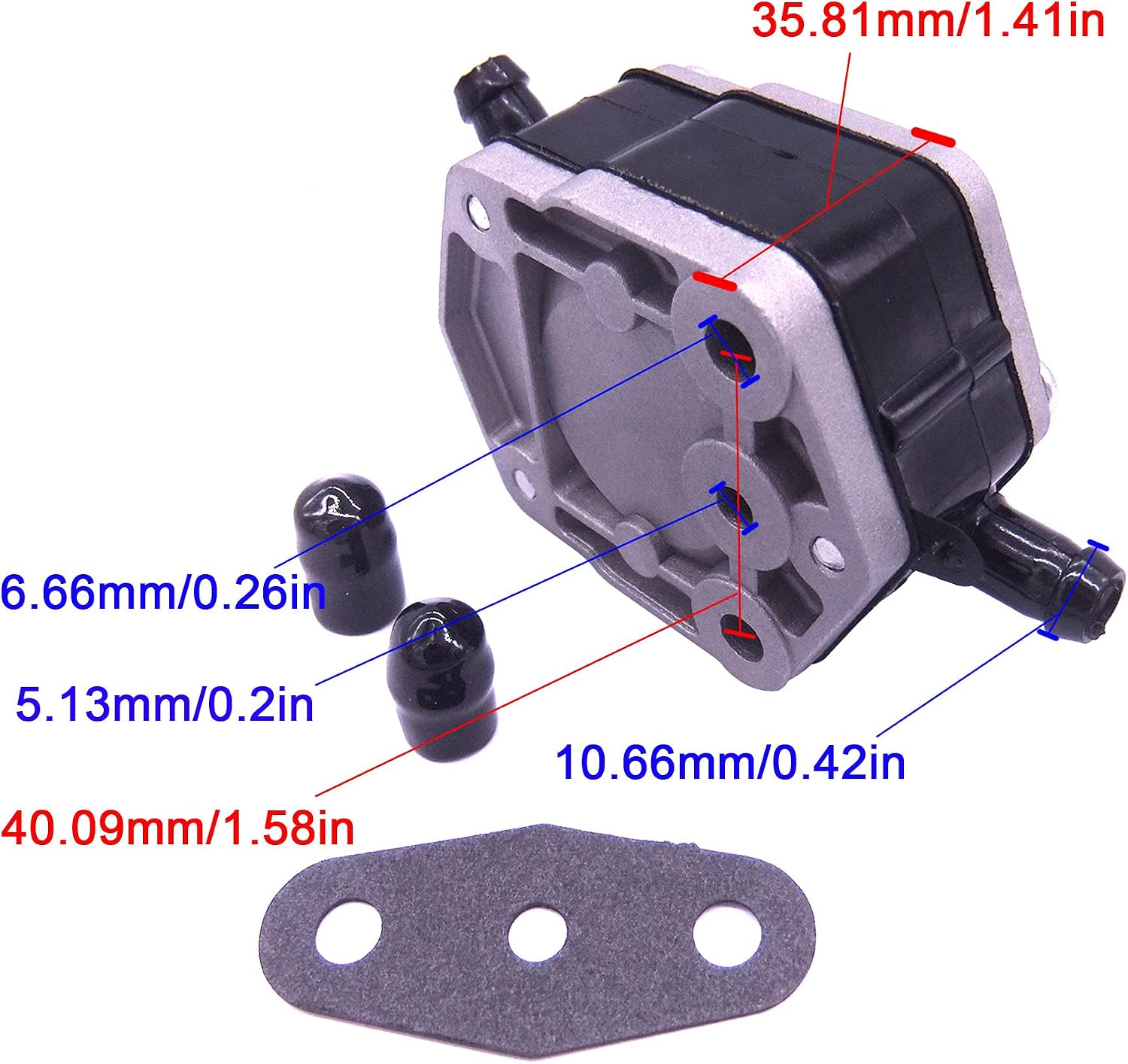 Outboard Engine 6E5-24410-00/01/02/03 Fuel Pump Assy for Yamaha 115HP 130HP 175HP 200HP 225HP 250HP 275HP 300HP V4 V6 Boat Motor, Fit Sierra 18-7349