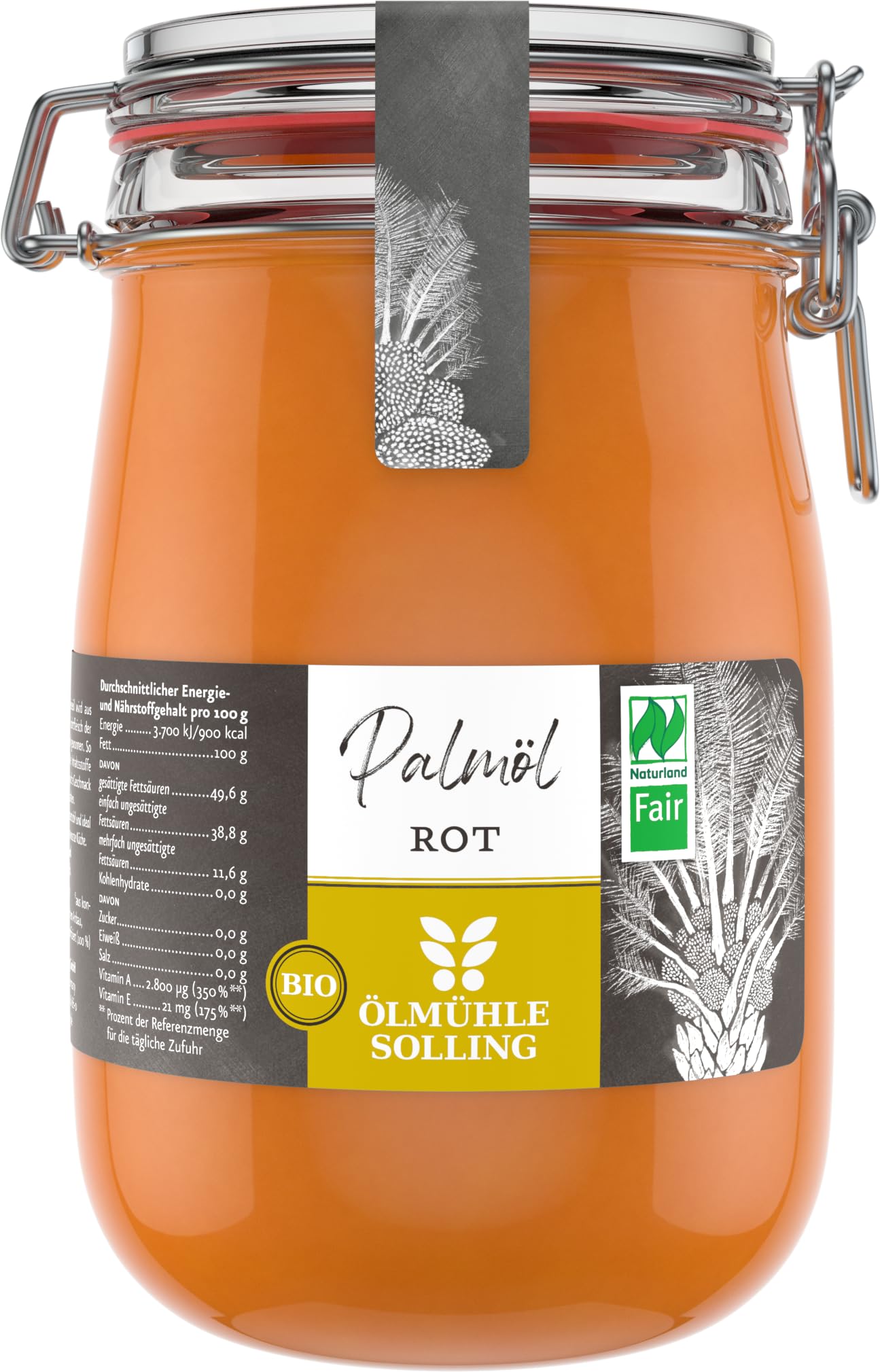 Oliera Solling Bio olio di palma in vetro, 1000 ml