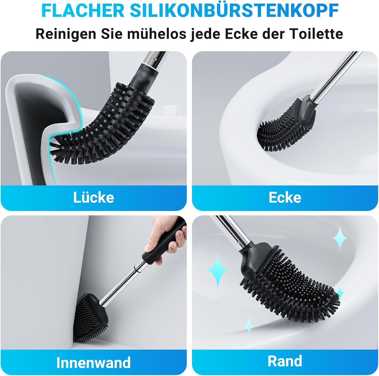 Fowooyeen WC kefe szilikon fej részlet