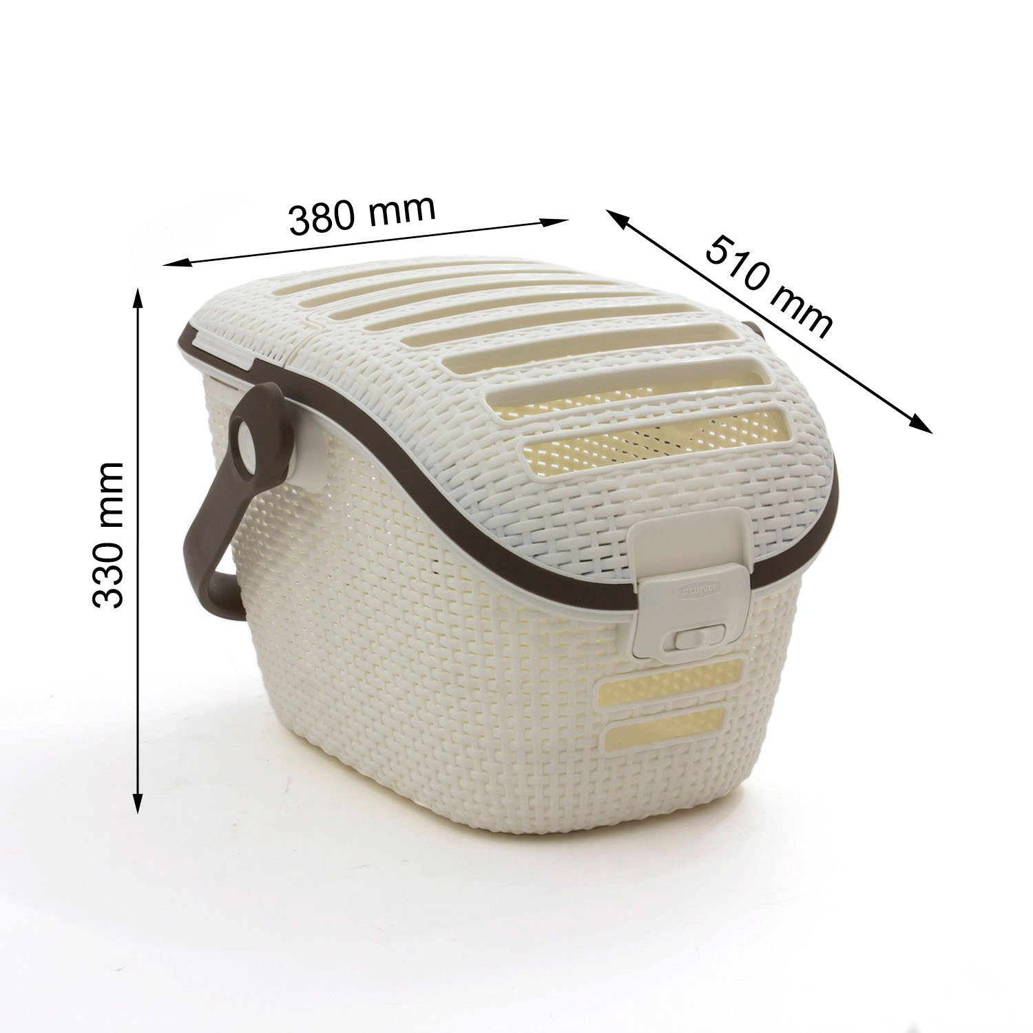 Transport- und Reisekorb STYLE für kleine Heim- und Kleintiere creme