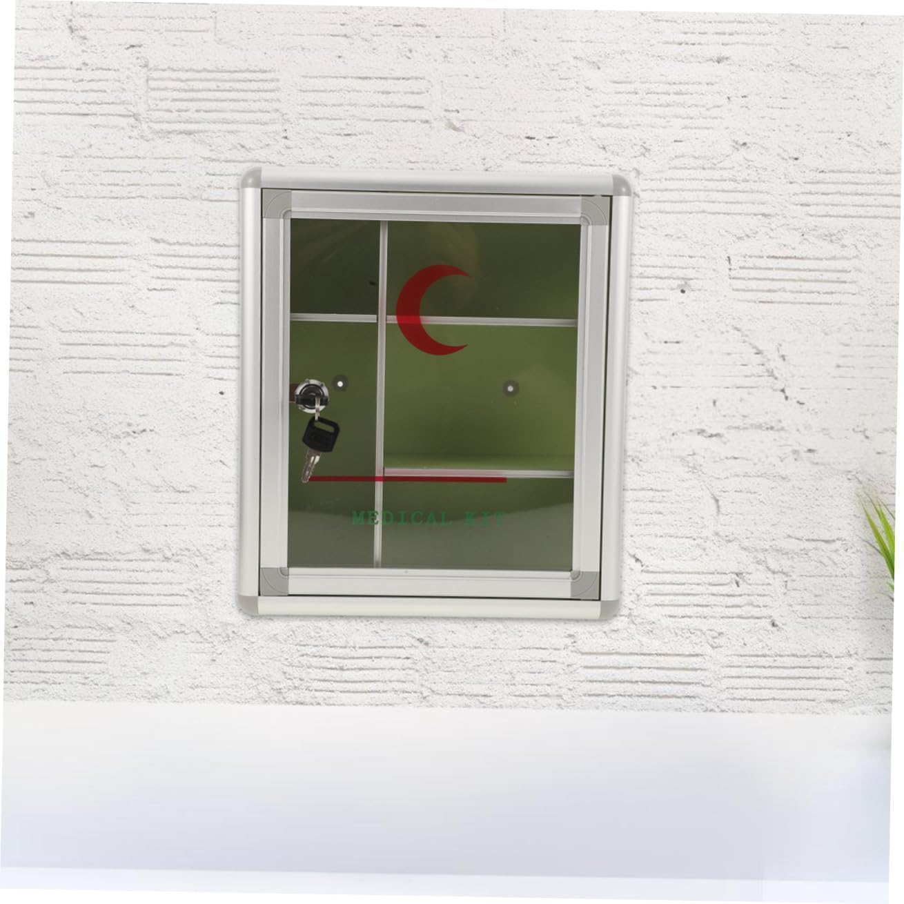 1set Wall-mounted Medicine Lock Box for Secure Medication Storage Portable First Aid Kit Organizer Lock for Use for Emergency Medical Supplies