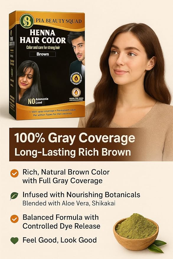 Kit de tinte para cabello PIA Beauty Henna negro 30 min miniatura 5