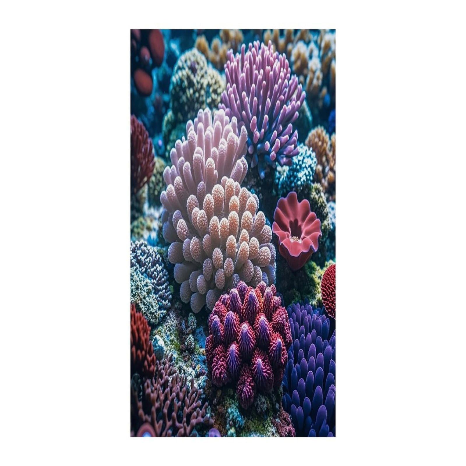 Cortina opaca para puerta bloqueadora de luz y frío para pasillos modelo coral