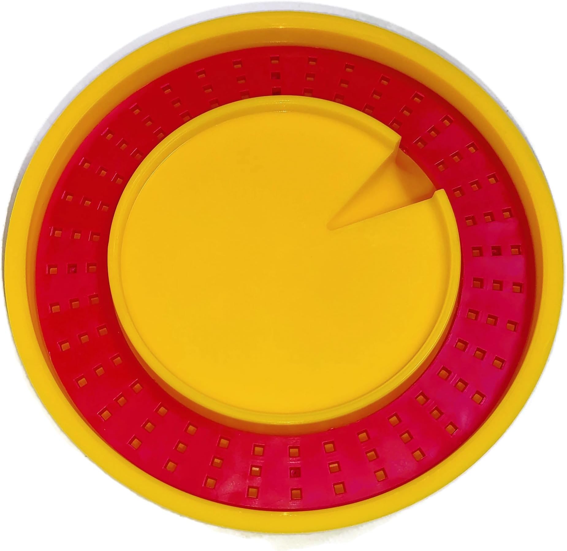 ZAVHOZ Bees Feeding Bowl Bee Feeder Hive Water Drinker Sugar Syrup Drinking Dispenser Tool Plastic Mesh Dish Beehive Watering Station Apiary Accessory Beekeeping Honey Production (Yellow)