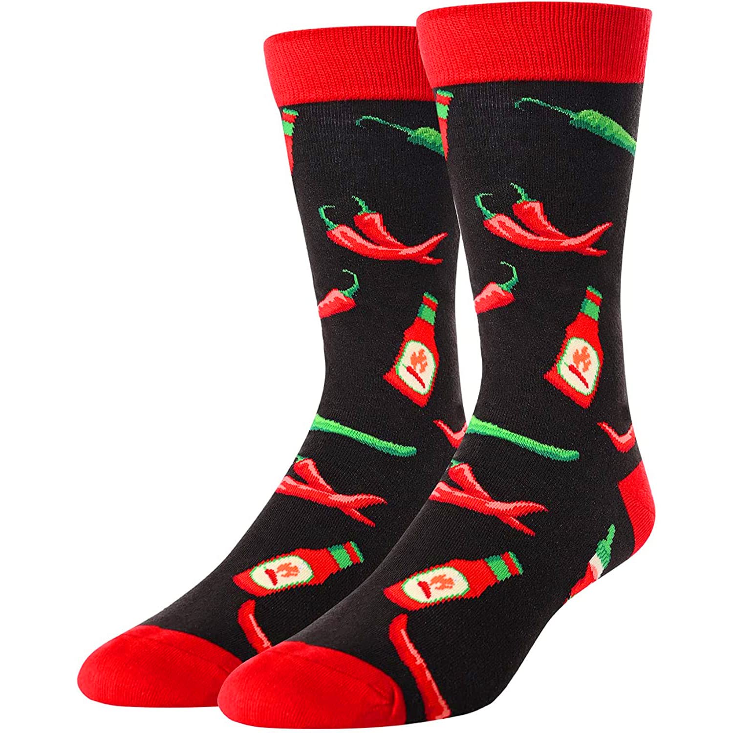 Zmart Men's Pineapple Socks Taco Tacosaurus Socks - Funny Pineapple Taco Gifts, Novelty Silly Socks