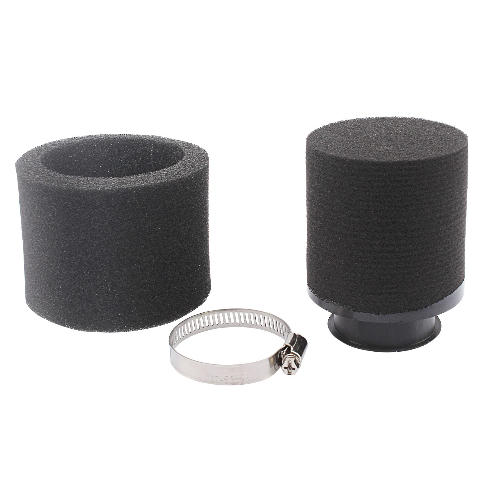 LIYYDS Universal 35mm 36mm 37mm Black Double Foam Pod Performance Filter for 50cc - 90cc 110cc 125cc ATV Quad Scooter Go Kart Moped Pit Dirt Super Bike