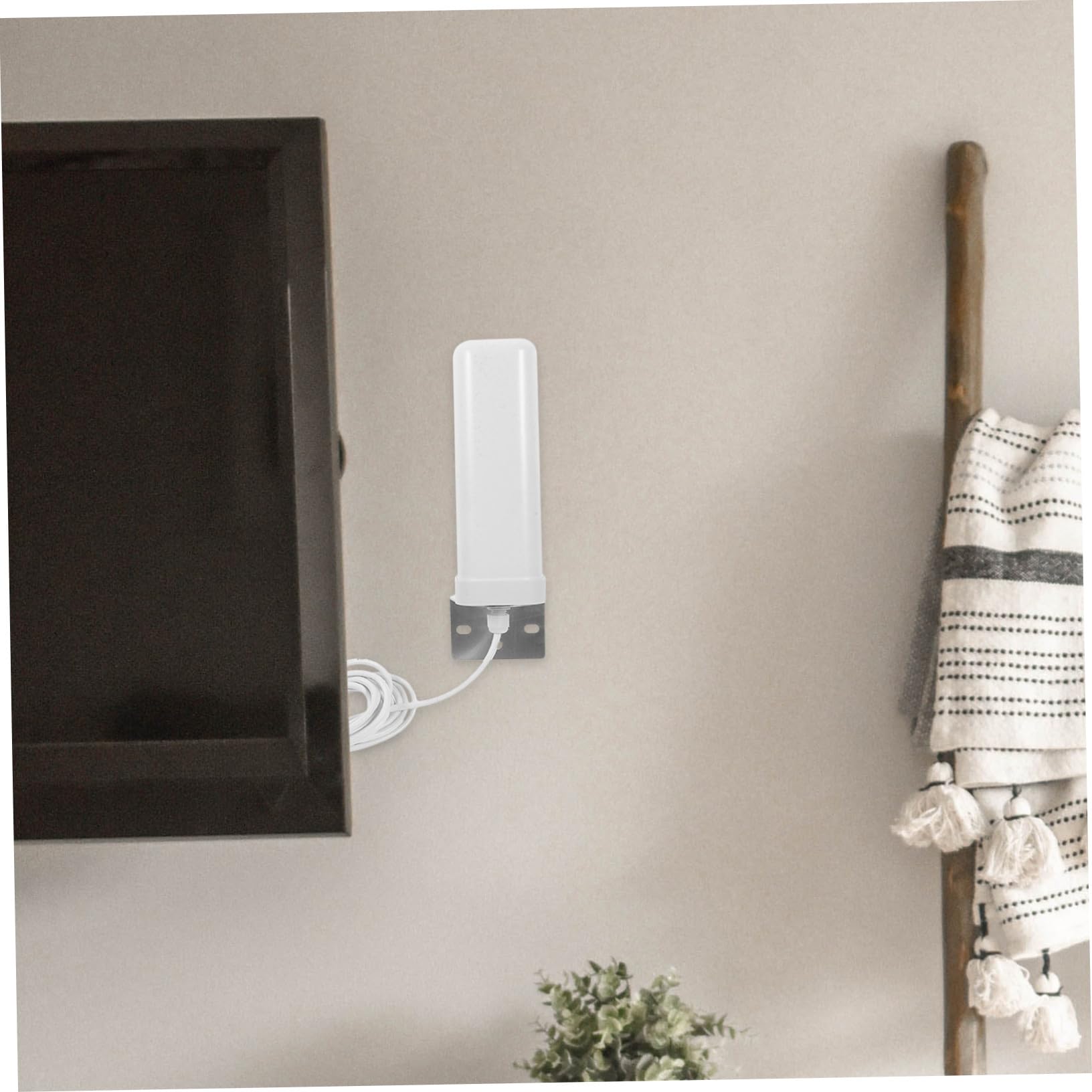 Angoily Antenne Omnidirectionnelle Extérieure Full Bande pour Routeur Modem Amplificateur Signal Stable Installation Facile et Usage Intérieur Extérieur