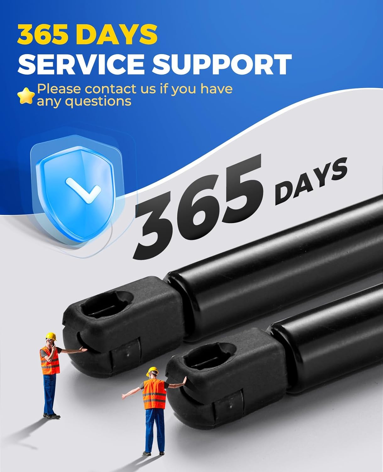 ARANA 977-2PK Tool Box Struts for Knaack Storagemaster 89 Tool Job Box Replacement Part Accessories, 17 inch Gas Struts, 2Pcs
