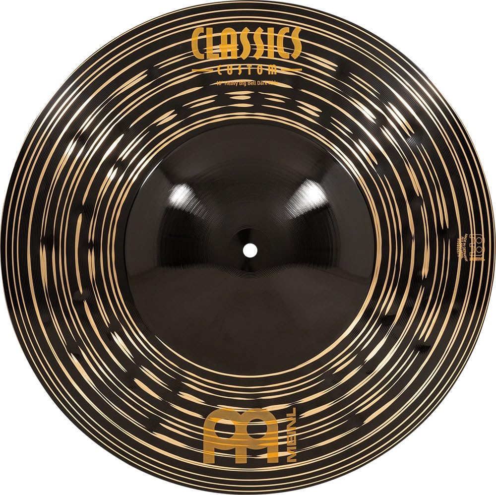 Meinl Cymbals Classics Custom Heavy Dark 18" Big Bell Ride Cymbal for Drum Set -- Made in Germany -- B12 Bronze, 2-Year Warranty, (CC18HBBDAR)