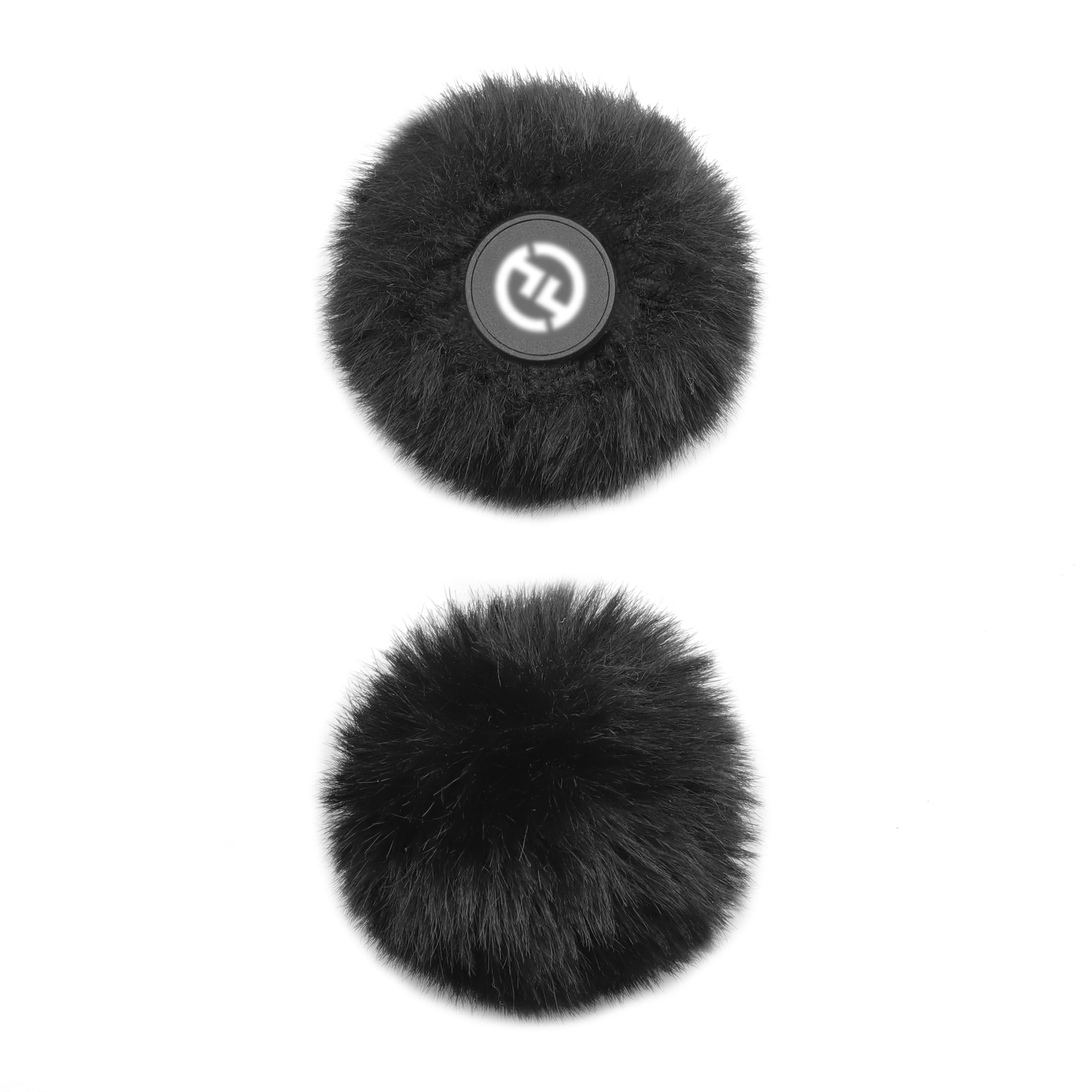 2-Pack Black Windscreen for Hollyland Lark M2 Wind Screen Furry Deadcat Cover