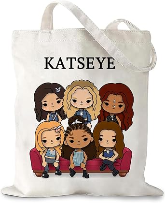 Kpop Reusable Canvas Tote Bag, Large Tote Bags Shopping Bags with Idol Face, K-pop Fans Gifts for Music Lovers EYEKONS School Work Shopping B