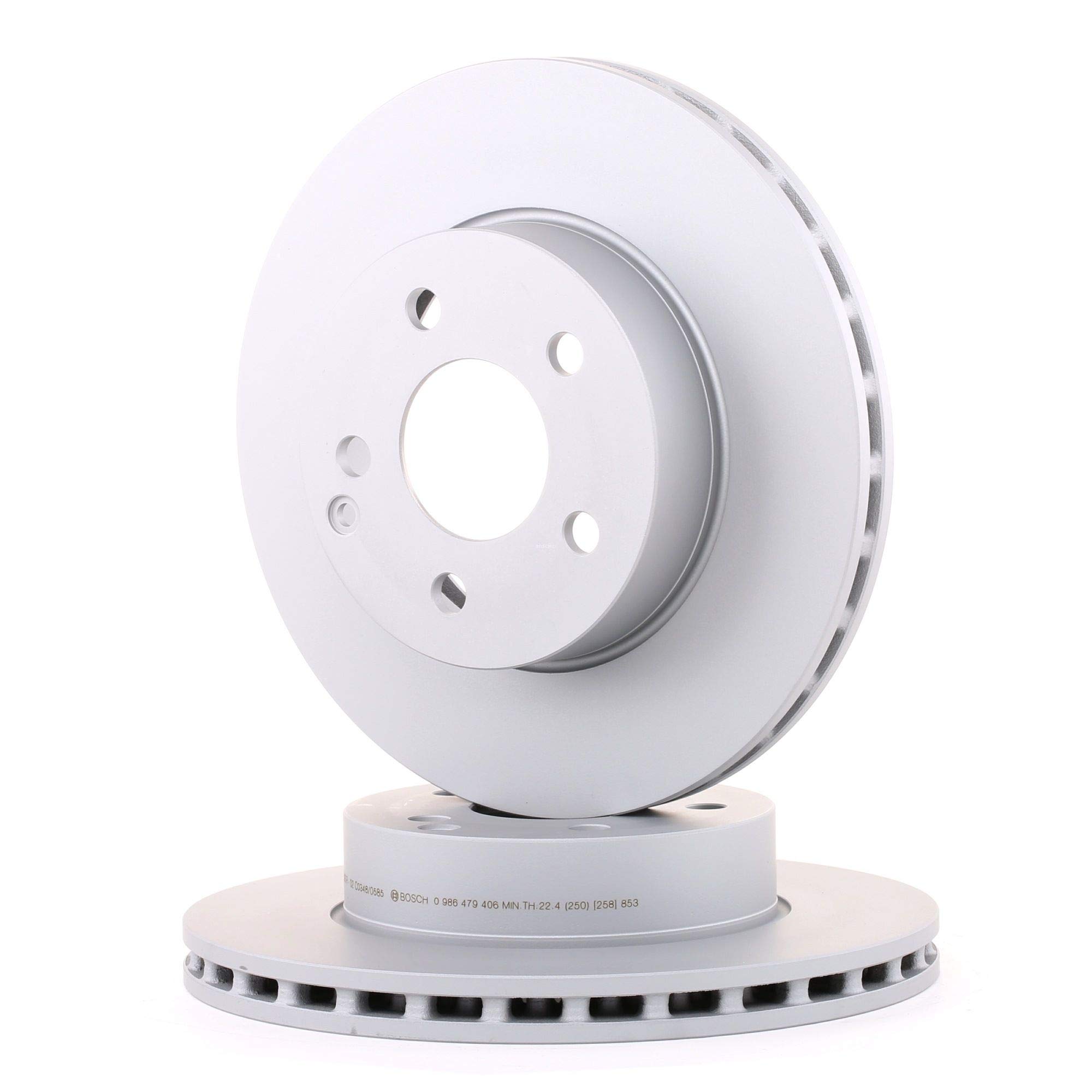 2x BOSCH Disco de freno Delantero Ø288mm Altura: 64,5mm Espesor: 25mm Corona de Agujeros - Ø: 112mm ventilado 0 986 479 406 Compatible con MERCEDES-BENZ Clase C T-modell S204 Clase C Sedán W204