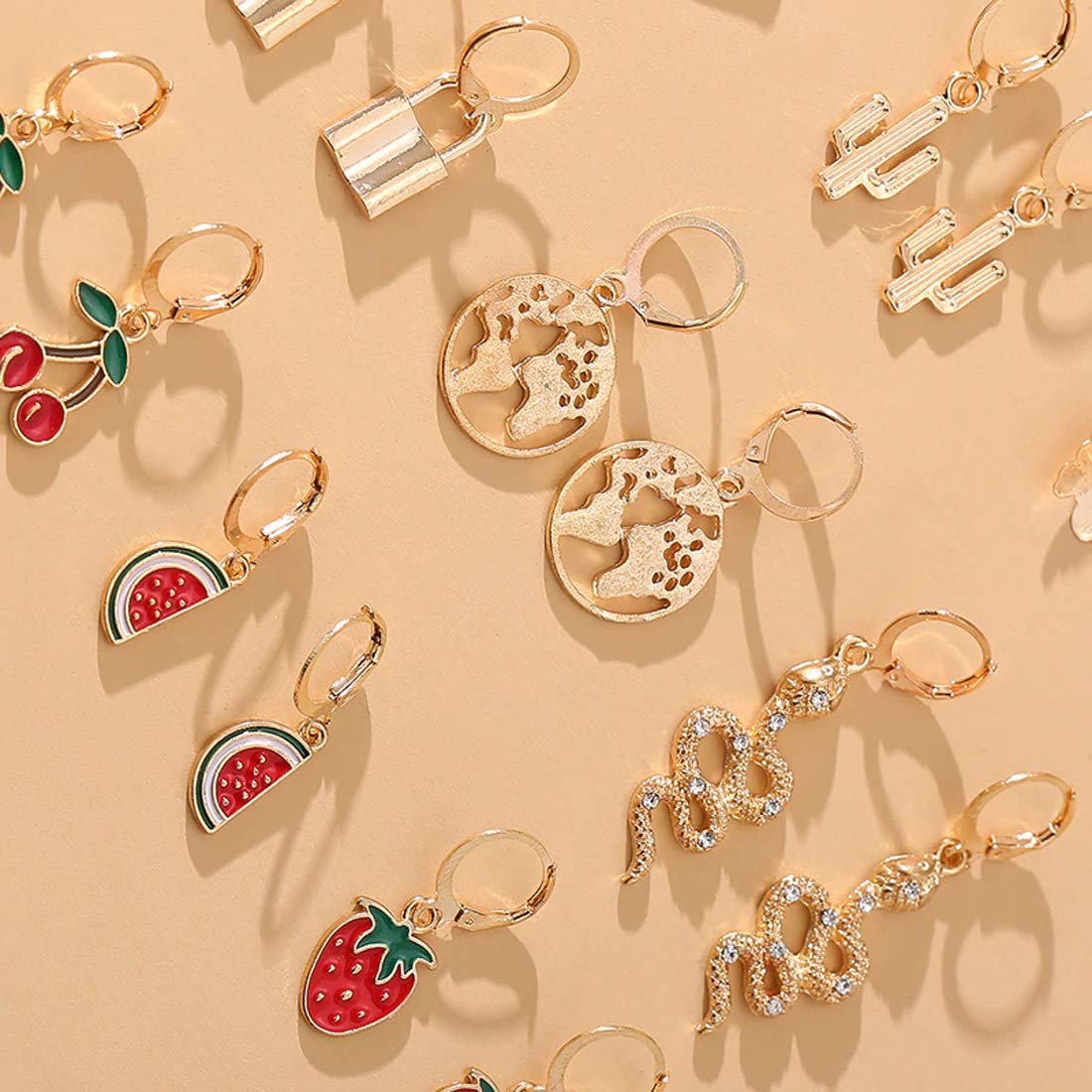 Multicolour Plated Earrings Combo for Valentine's Day
