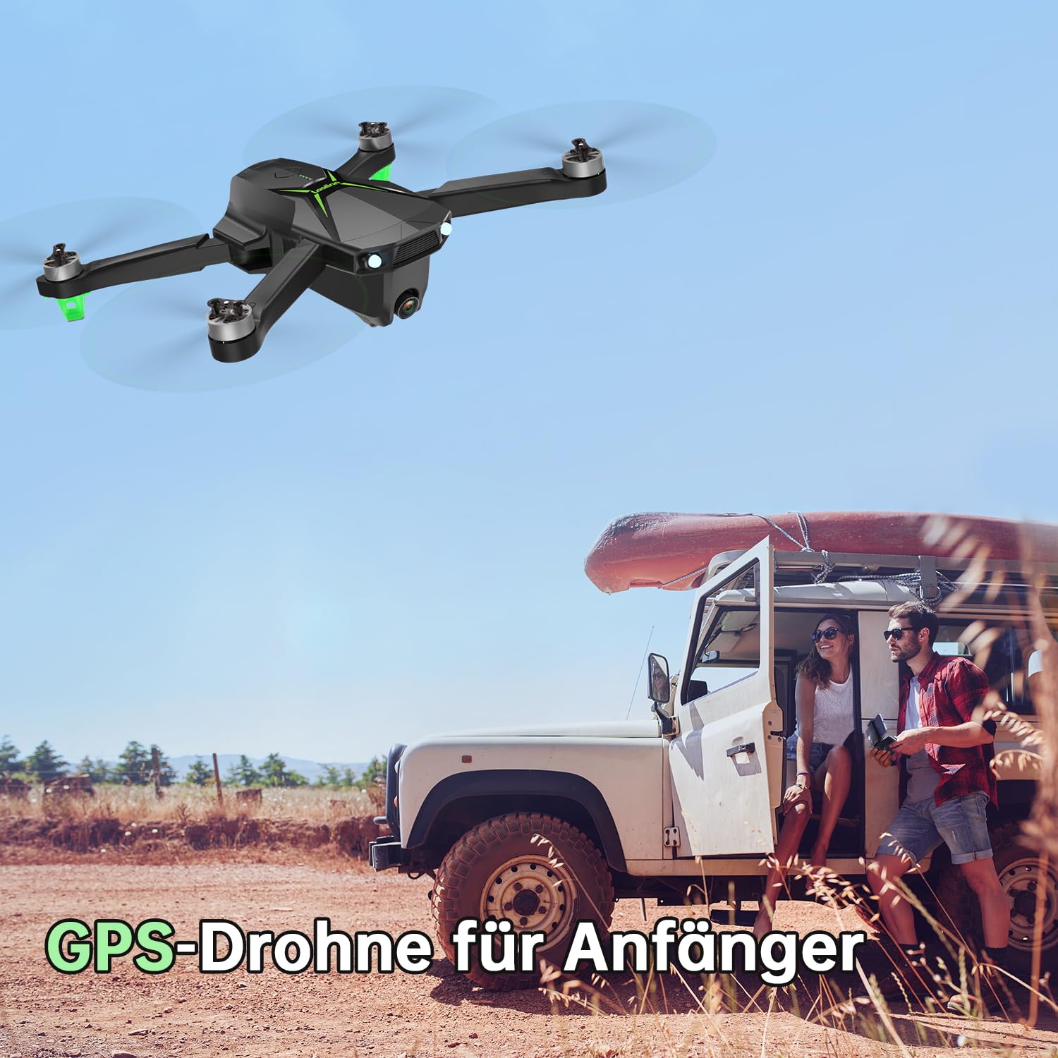 Loolinn | Drohne mit Kamera 4K als Geschenk für Einsteiger ab 14 Jahren - <250g, 50 Minuten Flugzeit, Zwei Akkus, 4K Fotos, 2K Videos, Intelligenter GPS-Rückflug, Geprüftes C0-Zertifikat(Geschenkidee)