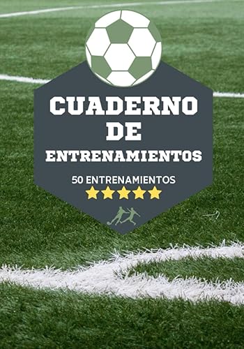 Cuaderno de entrenamientos Diario del entrenador de fútbol - 50 plantillas de juego para completar - Regalo para entrenadores - Formato de 7"x10"