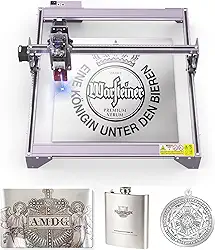 ATOMSTACK A5 Pro Gravadora Laser, Máquina de Laser Gravação e Corte, 5W, Madeira, Aço Inoxidável e Couro, Proteção Ocular, Foco Fixo, Área de Gravação 400x410mm