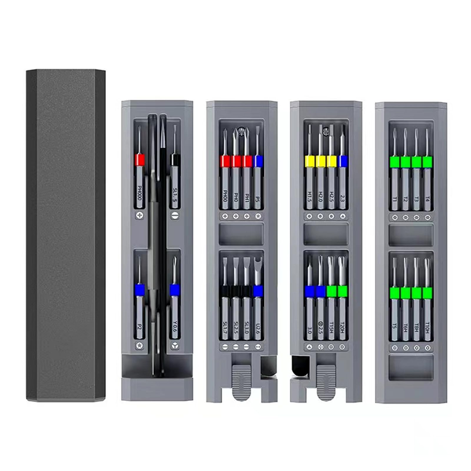 Ensemble de tournevis magnétiques HUIOP, kit de précision 30 en 1 pour l'électronique