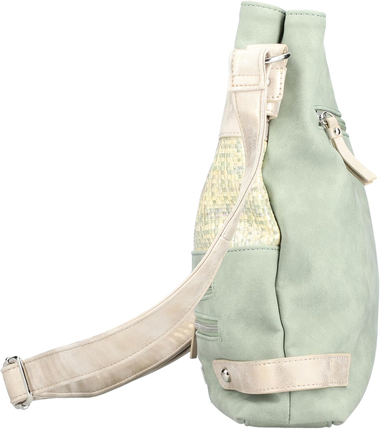 Rieker Women's Crossbody Bag / Shoulder Bag / Shoulder Bag Green Faux Leather, Green, S