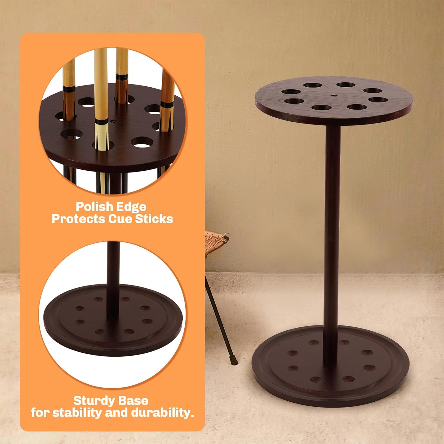 Pool Stick Holder Floor Stand