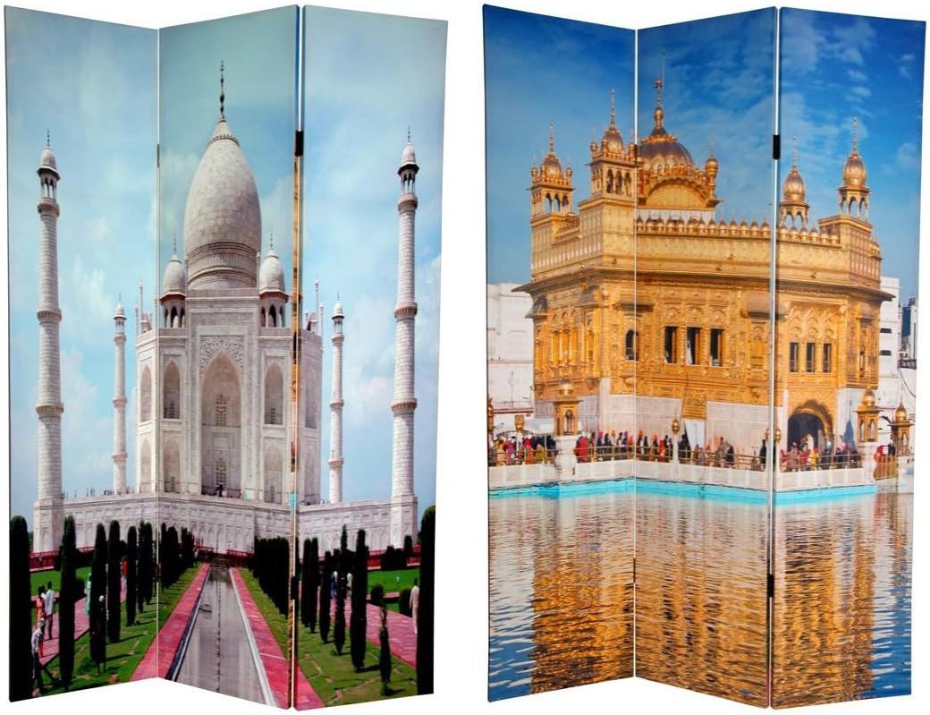 Oriental Furniture 6 ft. Tall Double Sided Taj Mahal Room Divider