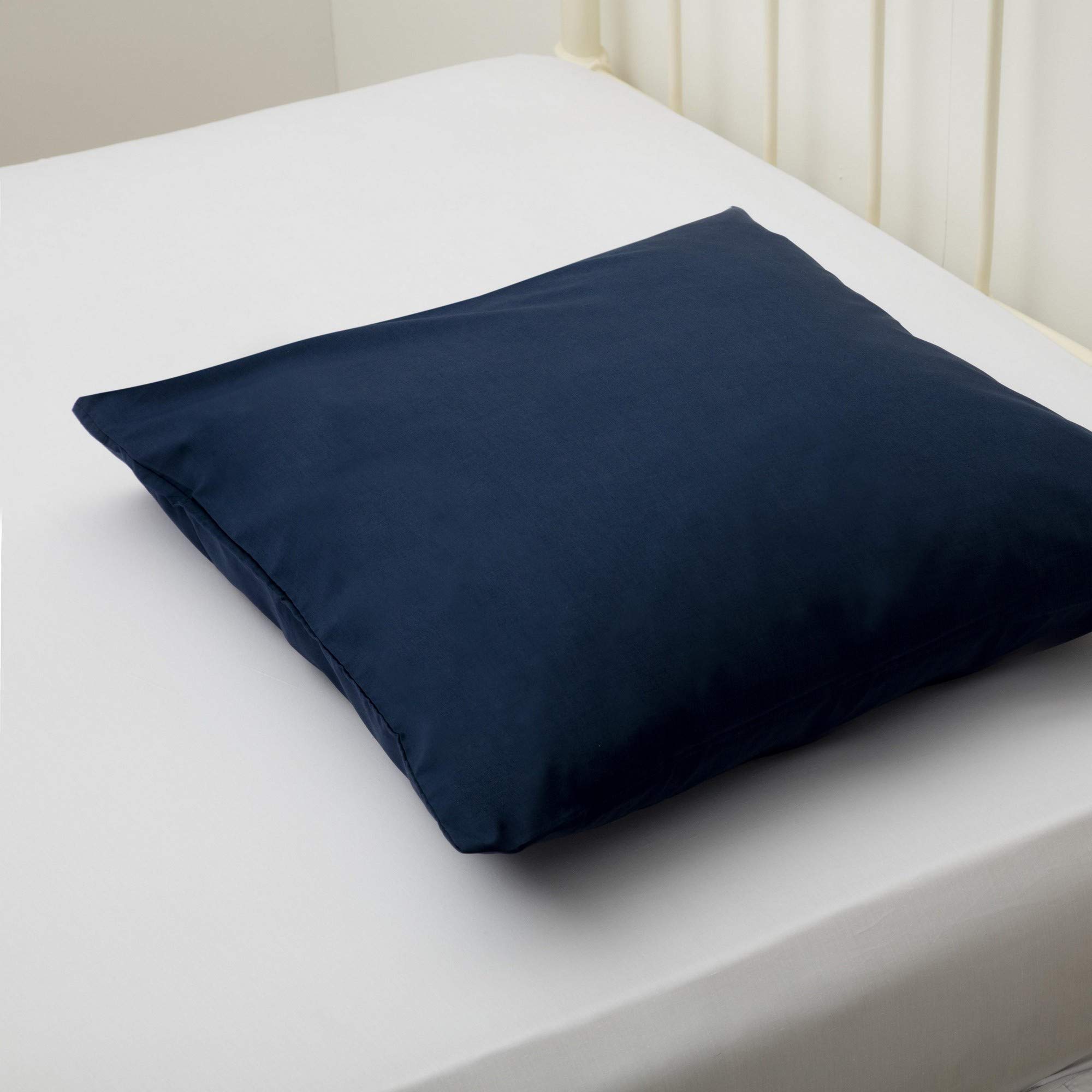 Belledorm Blue Easycare Percale Continental Pillowcase (One Size) (Navy)
