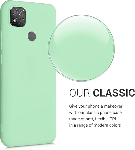 Miniatura 2 de kwmobile Funda compatible con Xiaomi Redmi 9C - Funda protectora de silicona TPU suave y delgada - Menta mate