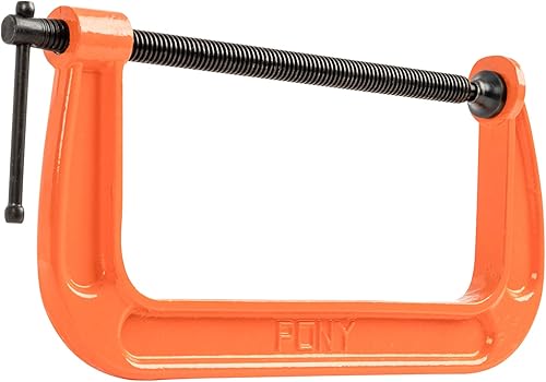 Miniatura 2 de Pony Jorgensen 2680 Abrazadera C de 8 pulgadas, naranja