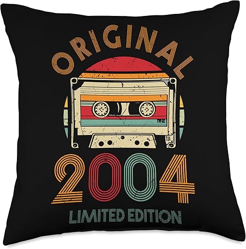 Miniatura 4 de Retro Limited Edition 2004 Cassette Tape 20th Birthday Throw Pillow