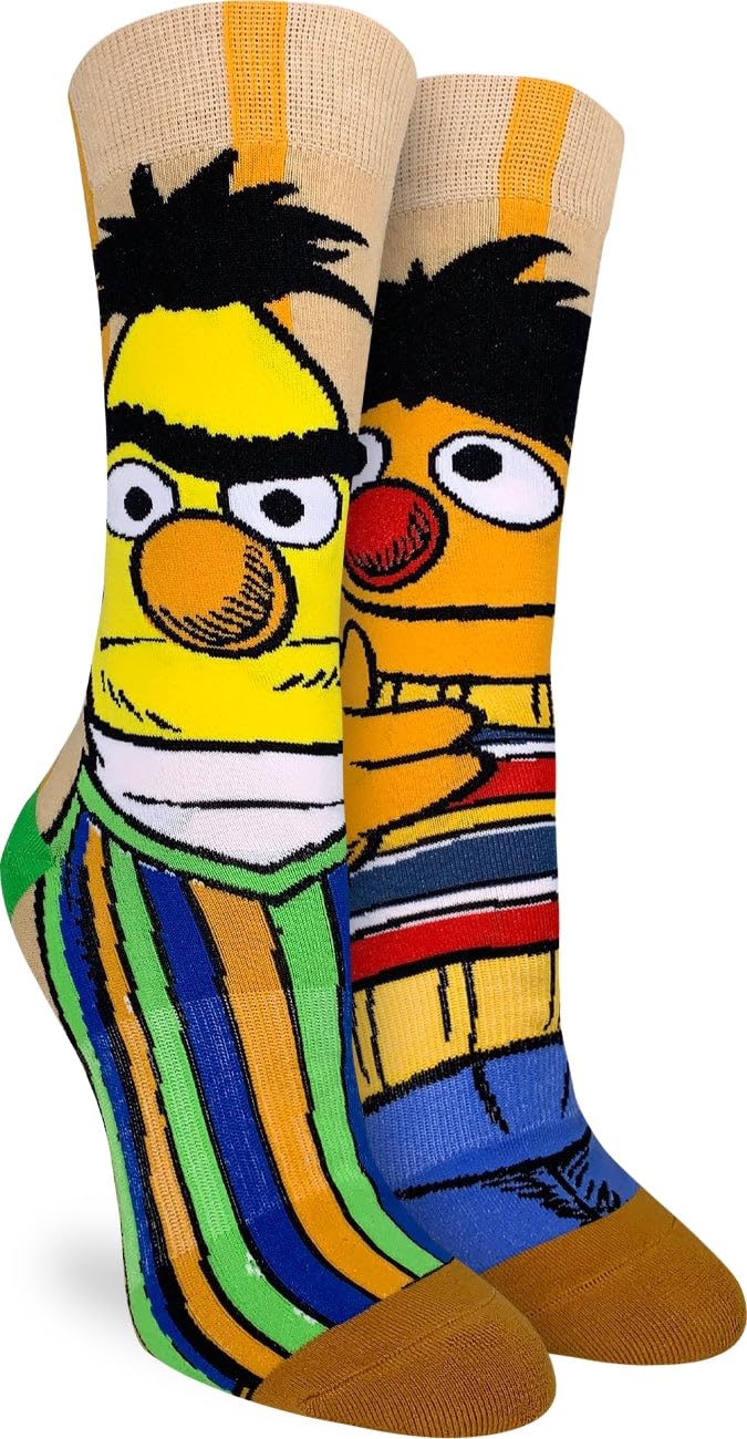 Good Luck Sock Women's Canada Socks, Adult, Sesame Street, Bert and Ernie, One Size
