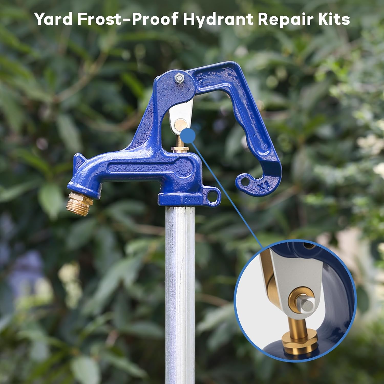 MEASUREMAN Yard Hydrant Repair Kit, Frost Proof Outdoor Faucet Replacement Parts with Plunger & Seals (Pack of 2)