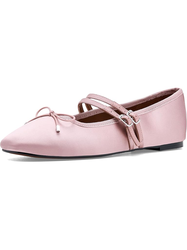 Pink Madewell Greta Bow Double Strap - Satin