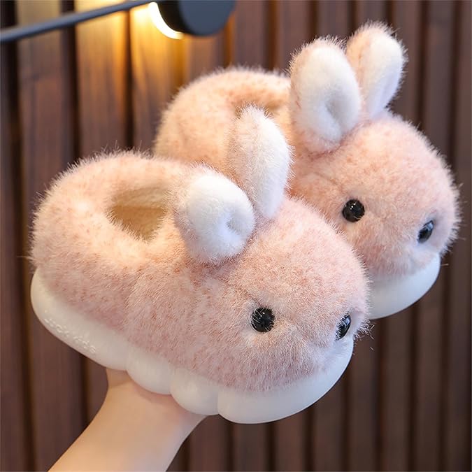 Cute Women's Rabbit Slippers - Warm & Plush, Cartoon Design, Perfect for Winter & Indoor/Outdoor Use