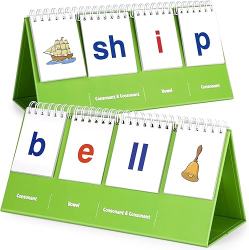 Miniatura 1 de Aizweb CVCC  CCVC Word Builder tarjeta flash de juegos de fonética para preescolar jardín de infantes aula educación especial lectura juguete de