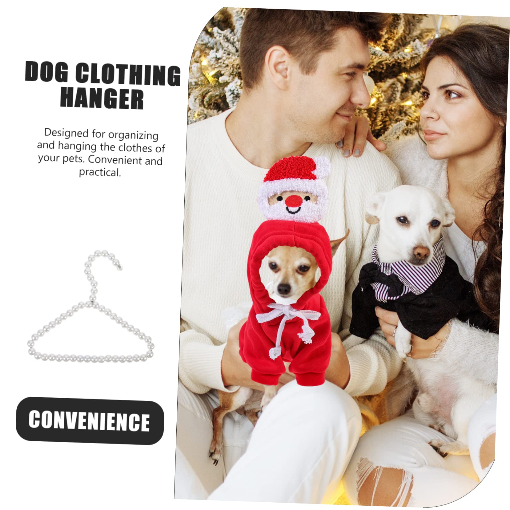 Amazon｜KOMBIUDA 2個小型パールペット用洋服ハンガー 犬用