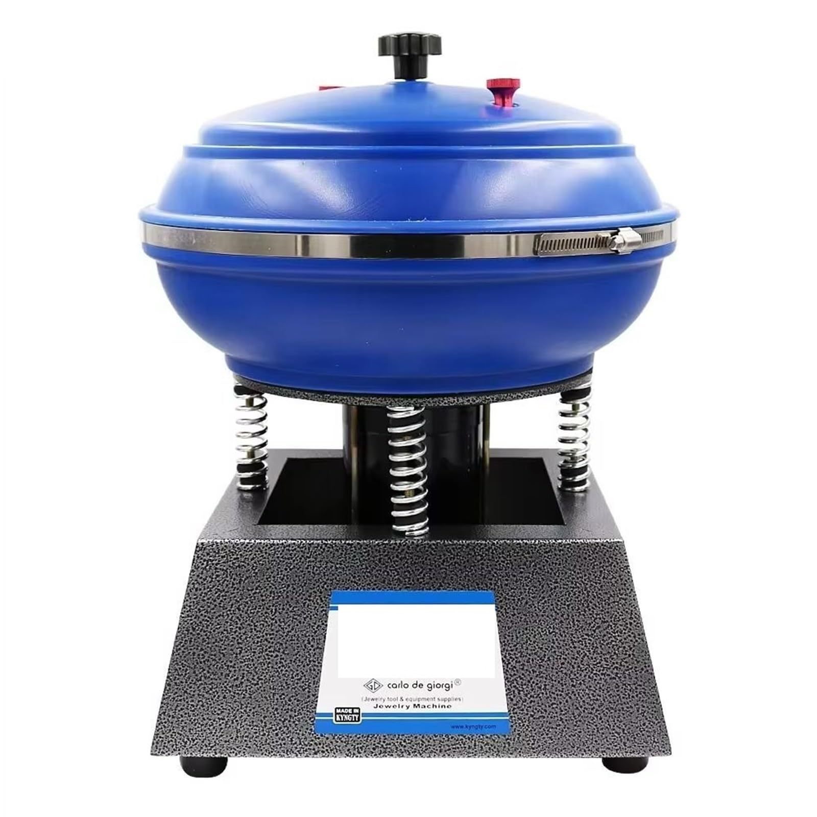 JVDDI 12 Inch Vibratory Tumbler Jewelry Polishing & Metal Parts Finishing Machine For Smooth And Shiny Results