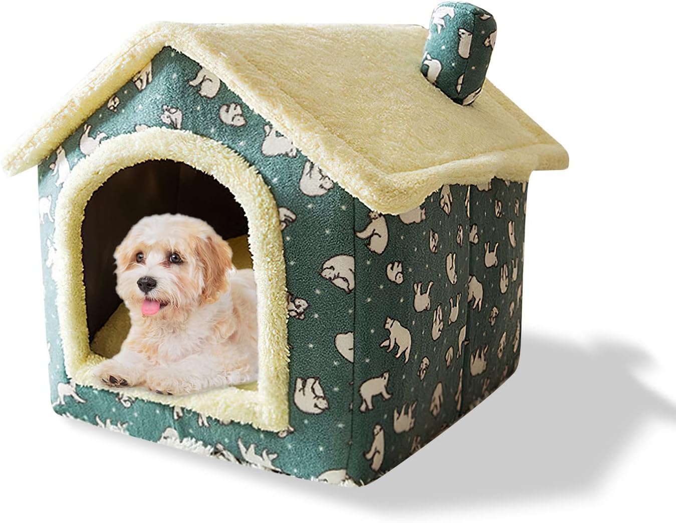 Galatée Cat Cave Bed, Washable Dog Bed, Warm And Cosy Plush Cat Igloo