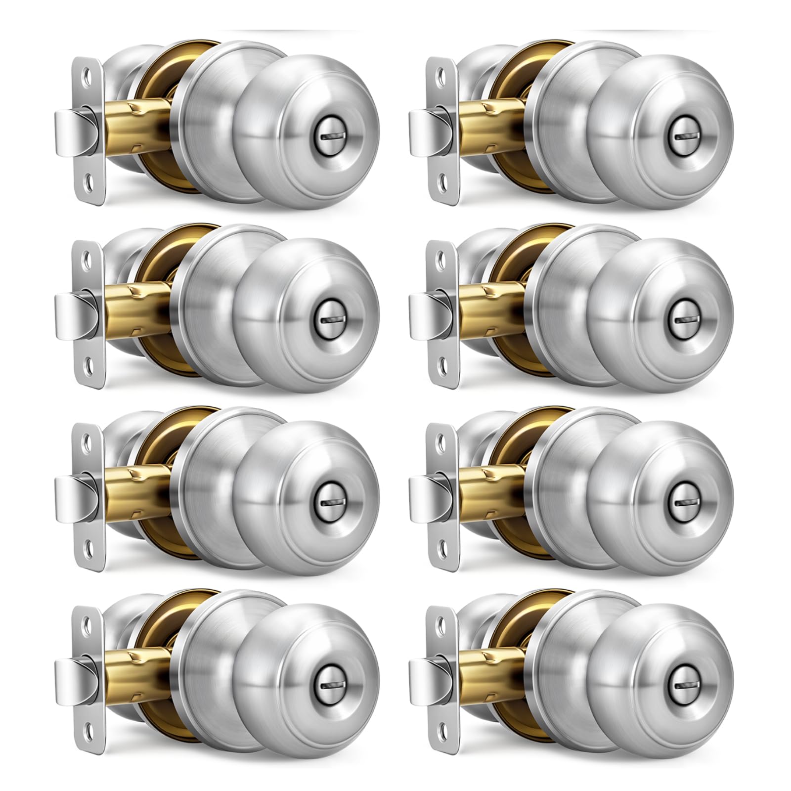 Black Door Knobs, 10 Pack Privacy Door Knobs Interior — Amazon image 10