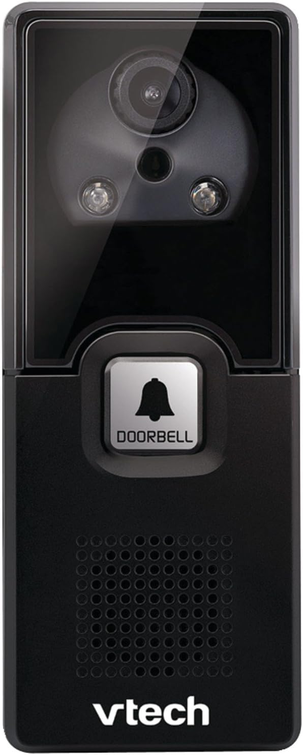 VTech IS741 Accessory Audio/Video Doorbell Camera, Black | Requires a VTech IS7121 Series Phone to Operate