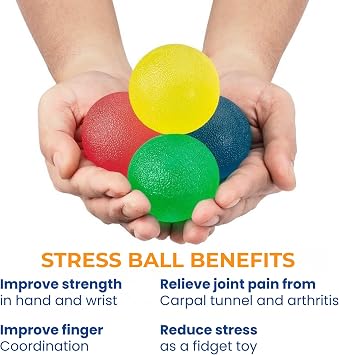 FlintRehab Hand Therapy Kit: Premium Exercise Balls (Set of 4) + Flex Bars (3 Pack) for Carpal Tunnel, Tennis/Golfer's Elbow, Arthritis Relief - Complete Set for Grip Strength & Rehabilitation